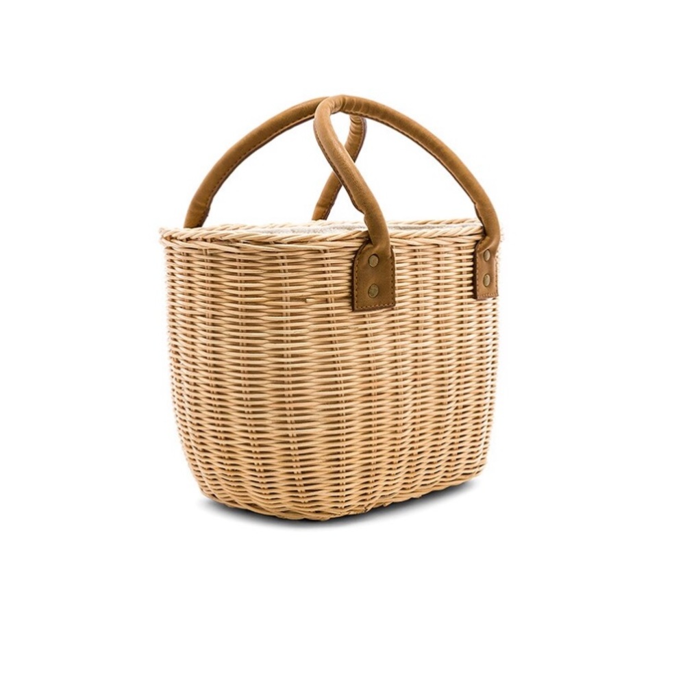 🆕 Hat Attack Wicker Small Basket Bag